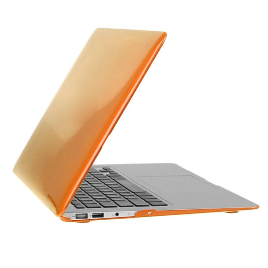 ENKAY for Macbook Air 11.6 inch (US Version) / A1370 / A1465 Hat-Prince 3 in 1 Crystal Hard Shell Plastic Protective Case with Keyboard Guard & Port Dust Plug(Orange) by ENKAY