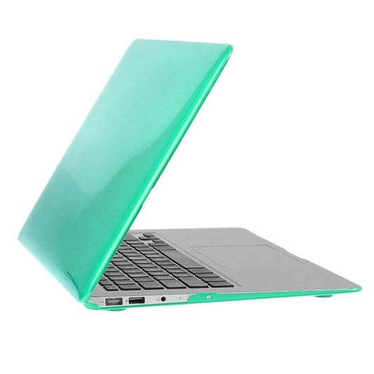 ENKAY for Macbook Air 11.6 inch (US Version) / A1370 / A1465 Hat-Prince 3 in 1 Crystal Hard Shell Plastic Protective Case with Keyboard Guard & Port Dust Plug(Green) by ENKAY