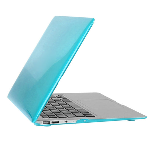ENKAY for Macbook Air 11.6 inch (US Version) / A1370 / A1465 Hat-Prince 3 in 1 Crystal Hard Shell Plastic Protective Case with Keyboard Guard & Port Dust Plug(Blue) by ENKAY