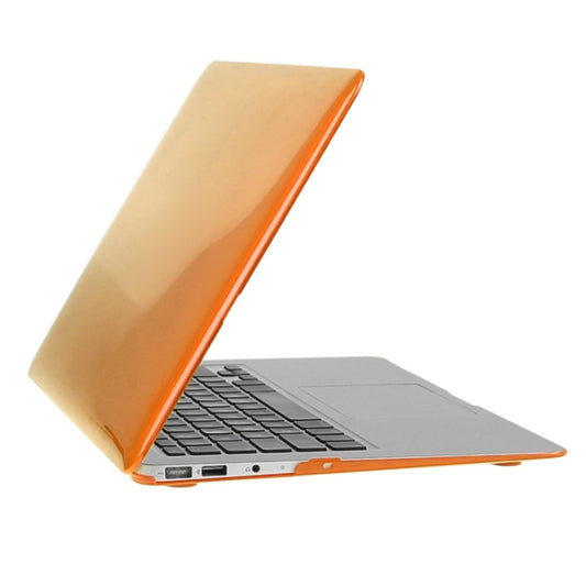 ENKAY for Macbook Air 13.3 inch (US Version) / A1369 / A1466 Hat-Prince 3 in 1 Crystal Hard Shell Plastic Protective Case with Keyboard Guard & Port Dust Plug(Orange) by ENKAY