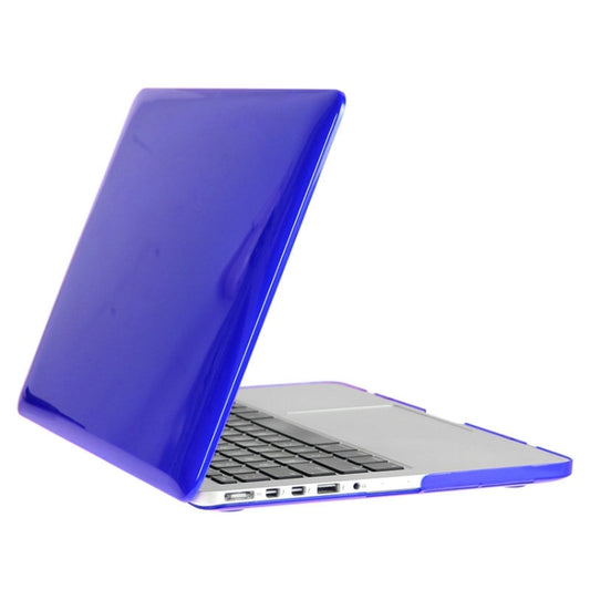ENKAY for Macbook Pro Retina 13.3 inch (US Version) / A1425 / A1502 Hat-Prince 3 in 1 Crystal Hard Shell Plastic Protective Case with Keyboard Guard & Port Dust Plug(Dark Blue) by ENKAY