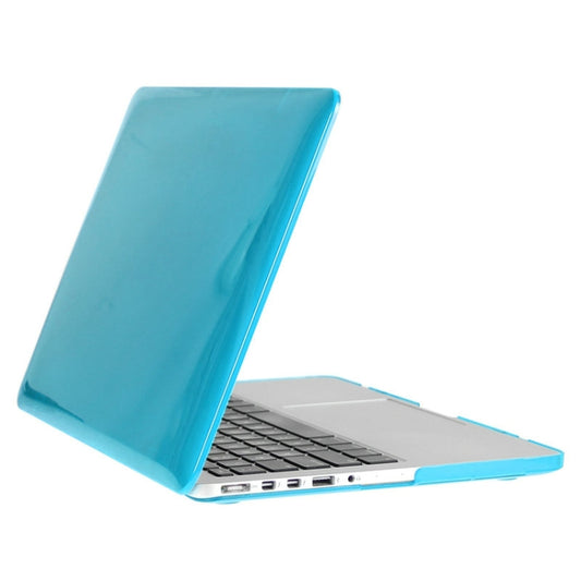 ENKAY for Macbook Pro Retina 13.3 inch (US Version) / A1425 / A1502 Hat-Prince 3 in 1 Crystal Hard Shell Plastic Protective Case with Keyboard Guard & Port Dust Plug(Blue) by ENKAY
