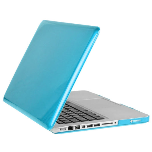 ENKAY for Macbook Pro 15.4 inch (US Version) / A1286 Hat-Prince 3 in 1 Crystal Hard Shell Plastic Protective Case with Keyboard Guard & Port Dust Plug(Blue) by ENKAY