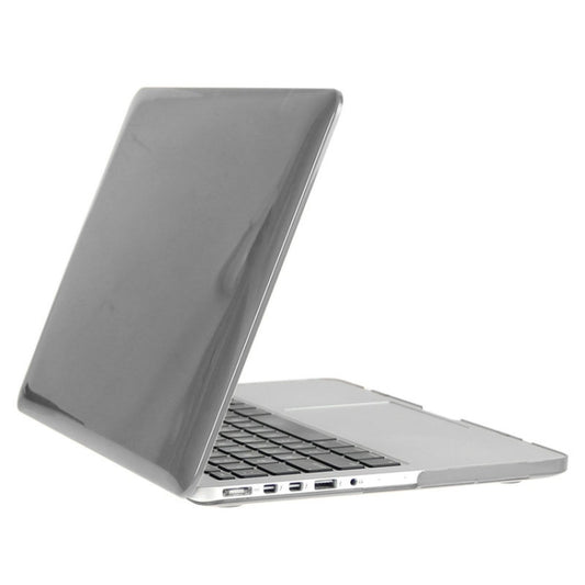 ENKAY for Macbook Pro Retina 15.4 inch (US Version) / A1398 Hat-Prince 3 in 1 Crystal Hard Shell Plastic Protective Case with Keyboard Guard & Port Dust Plug(Grey) by ENKAY