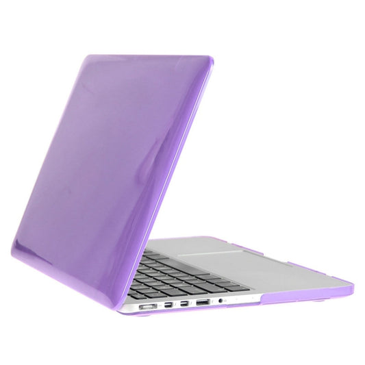 ENKAY for Macbook Pro Retina 15.4 inch (US Version) / A1398 Hat-Prince 3 in 1 Crystal Hard Shell Plastic Protective Case with Keyboard Guard & Port Dust Plug(Purple) by ENKAY