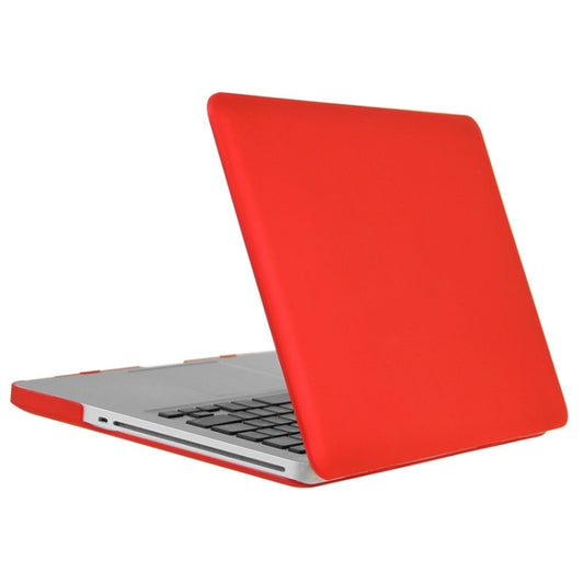 ENKAY for Macbook Pro 13.3 inch (US Version) / A1278 Hat-Prince 3 in 1 Frosted Hard Shell Plastic Protective Case with Keyboard Guard & Port Dust Plug(Red) by ENKAY