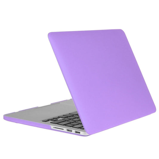 ENKAY for Macbook Pro Retina 13.3 inch (US Version) / A1425 / A1502 Hat-Prince 3 in 1 Frosted Hard Shell Plastic Protective Case with Keyboard Guard & Port Dust Plug(Purple) by ENKAY