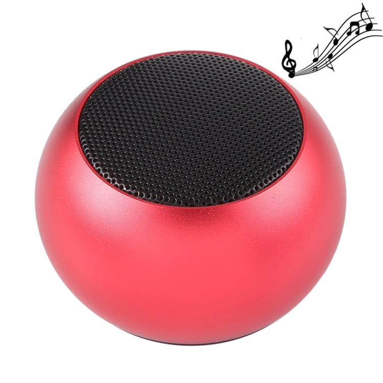 Mini Metal Wireless Bluetooth Speaker, Hands-free, LED Indicator(Red) - Desktop Speaker by buy2fix | Online Shopping UK | buy2fix