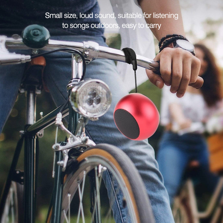 Mini Metal Wireless Bluetooth Speaker, Hands-free, LED Indicator(Red) - Desktop Speaker by buy2fix | Online Shopping UK | buy2fix