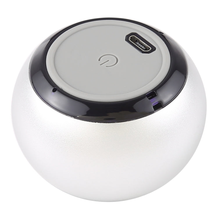 Mini Metal Wireless Bluetooth Speaker, Hands-free, LED Indicator(Silver) - Desktop Speaker by buy2fix | Online Shopping UK | buy2fix