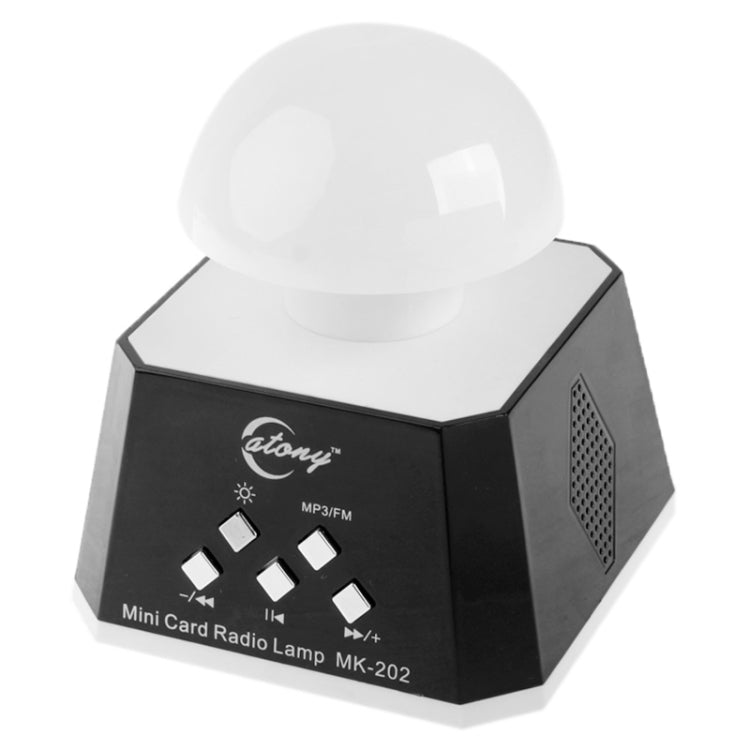 CT-0019 Multi LED Lights Speaker with FM Radio, Support TF Card(Black) - Desktop Speaker by buy2fix | Online Shopping UK | buy2fix