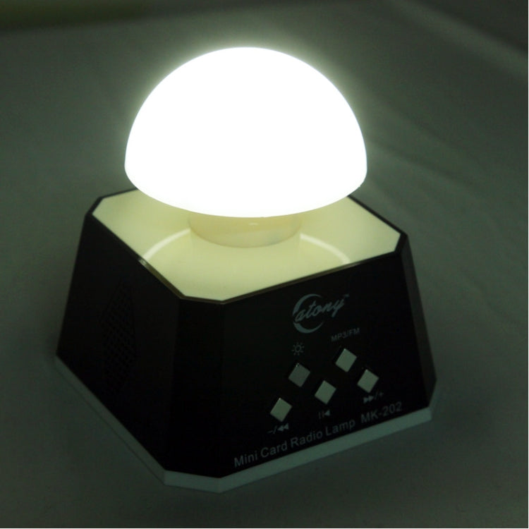 CT-0019 Multi LED Lights Speaker with FM Radio, Support TF Card(Black) - Desktop Speaker by buy2fix | Online Shopping UK | buy2fix