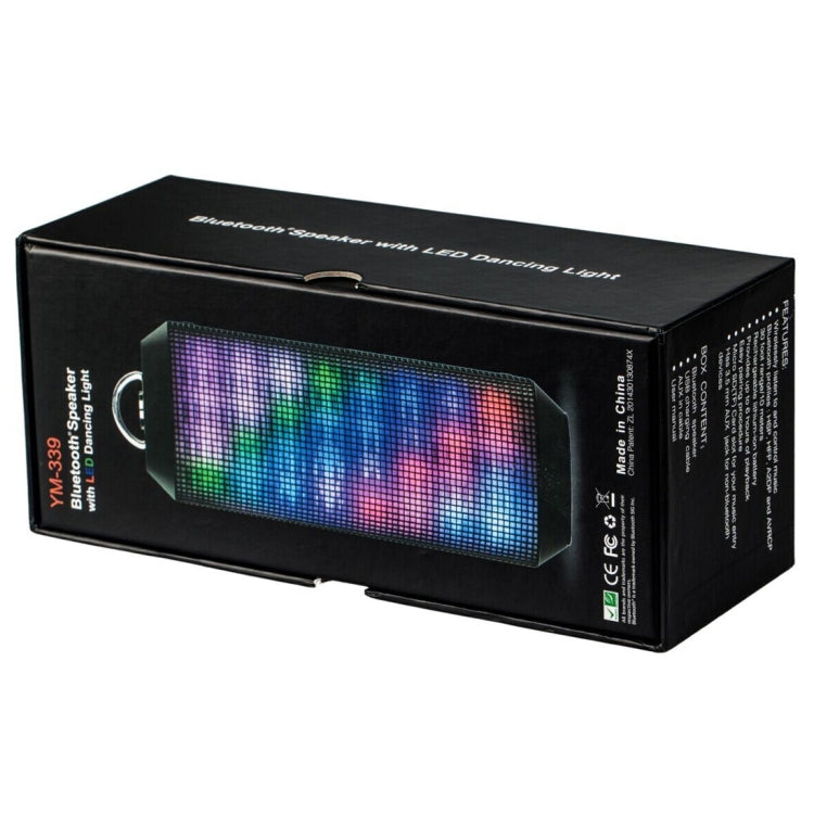 YM-339 2 x 5W Bluetooth Speaker with LED Lights, Support TF Card - Desktop Speaker by buy2fix | Online Shopping UK | buy2fix