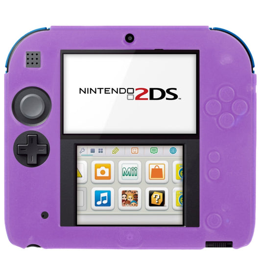 Pure Color Ultra Thin Silicone Case for Nintendo 2DS(Purple) by buy2fix