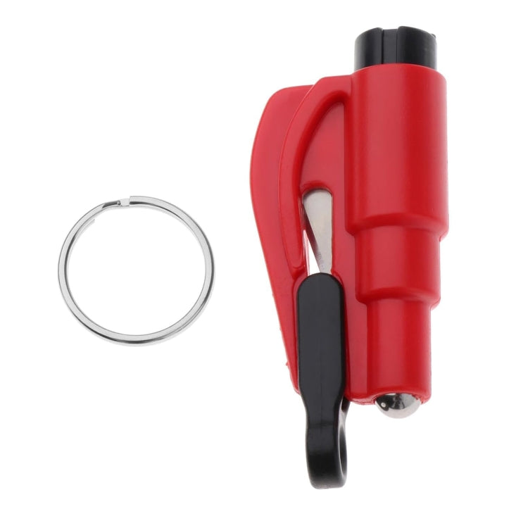 2 in 1 Car Emergency Hammer / Key Chain / Knife Broken Glass Portable Tool(Red) - Emergency Hammer by buy2fix | Online Shopping UK | buy2fix