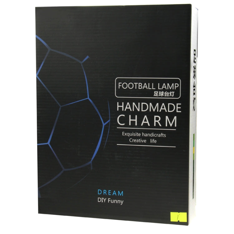 DIY Football Lamp, USB Handmade Charm Night Light / Desk Lamp Colorful Bedside Lamp(White) by buy2fix