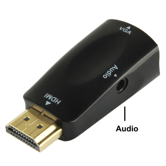 Full HD 1080P HDMI to VGA and Audio Adapter for HDTV / Monitor / Projector(Black) by buy2fix