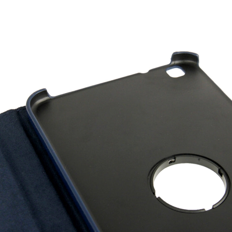 360 Degree Rotation Litchi Texture Leather Case with Holder for Galaxy Tab 3 (8.0) / T3110 / T3100 / T315(Dark Blue) - Other Galaxy Tab PC by buy2fix | Online Shopping UK | buy2fix