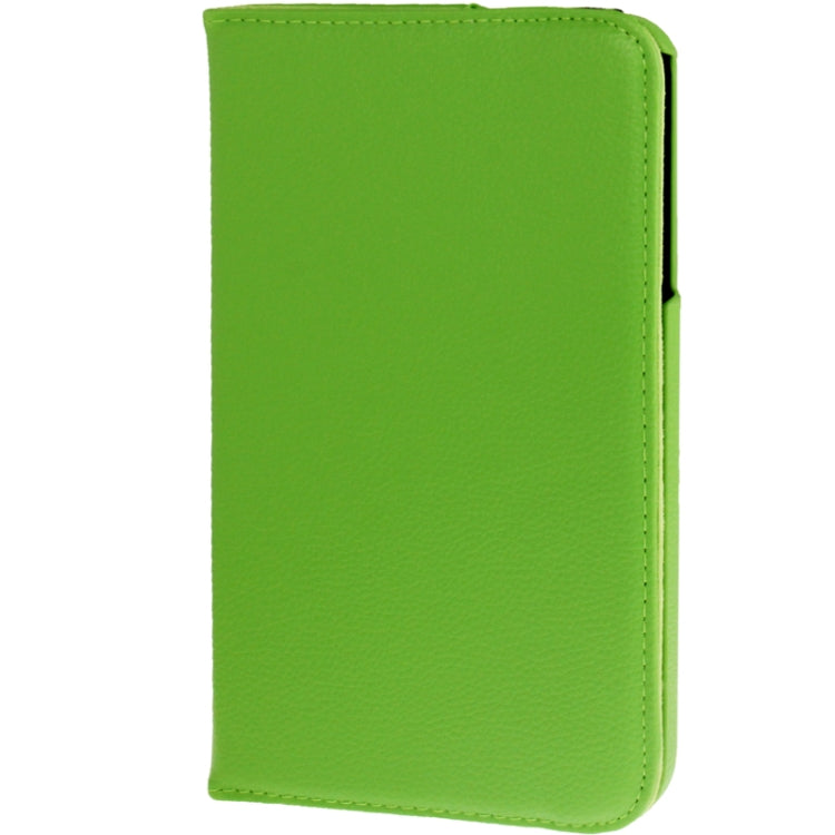 360 Degree Rotation Litchi Texture Leather Case with Holder for Galaxy Tab 3 (8.0) / T3110 / T3100 / T315(Green) - Other Galaxy Tab PC by buy2fix | Online Shopping UK | buy2fix