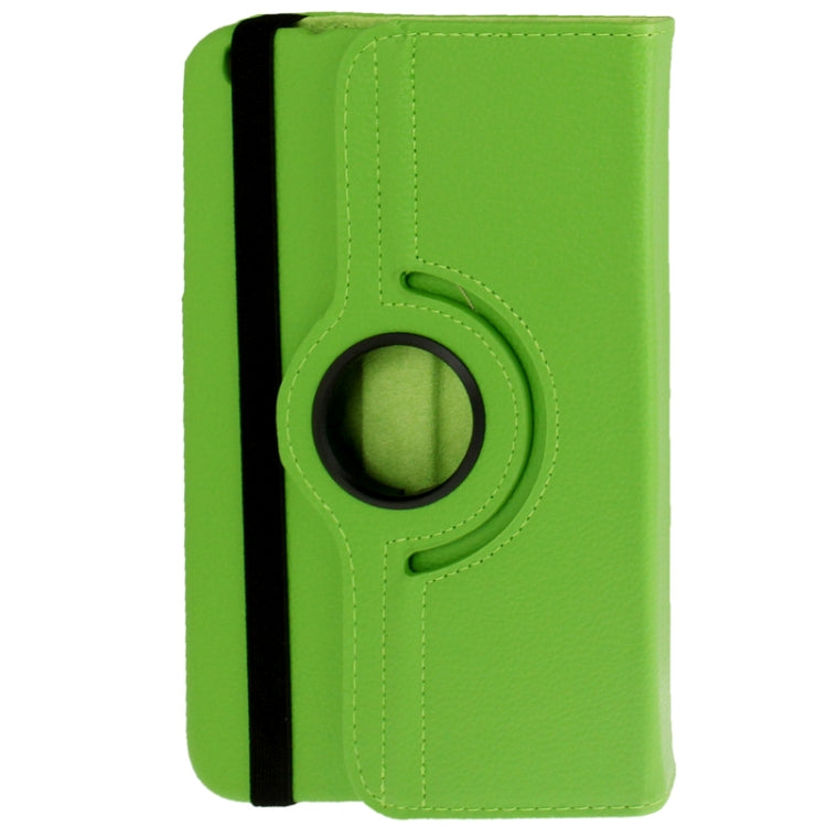 360 Degree Rotation Litchi Texture Leather Case with Holder for Galaxy Tab 3 (8.0) / T3110 / T3100 / T315(Green) - Other Galaxy Tab PC by buy2fix | Online Shopping UK | buy2fix