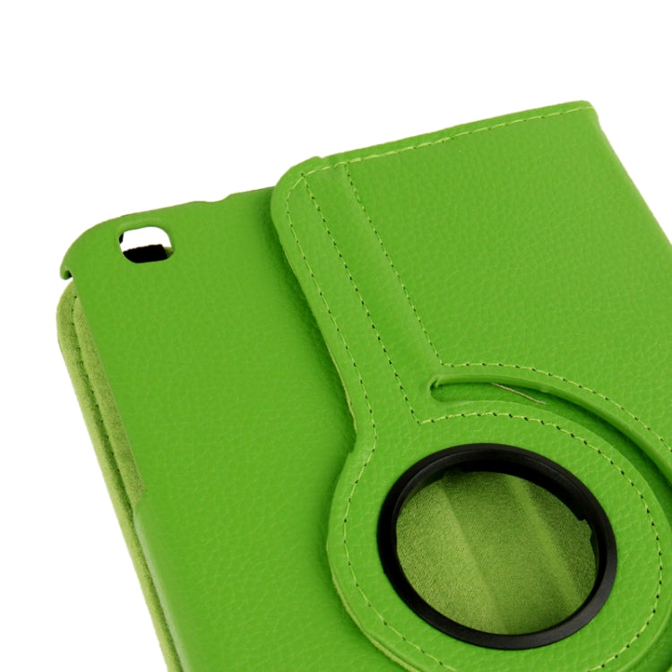 360 Degree Rotation Litchi Texture Leather Case with Holder for Galaxy Tab 3 (8.0) / T3110 / T3100 / T315(Green) - Other Galaxy Tab PC by buy2fix | Online Shopping UK | buy2fix
