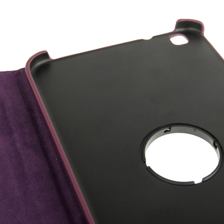 360 Degree Rotation Litchi Texture Leather Case with Holder for Galaxy Tab 3 (8.0) / T3110 / T3100 / T315(Purple) - Other Galaxy Tab PC by buy2fix | Online Shopping UK | buy2fix