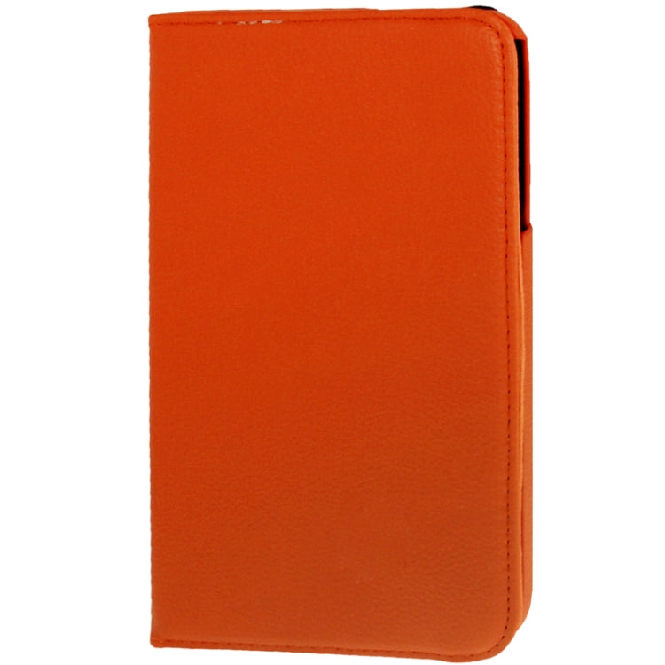 360 Degree Rotation Litchi Texture Leather Case with Holder for Galaxy Tab 3 (8.0) / T3110 / T3100 / T315(Orange) - Other Galaxy Tab PC by buy2fix | Online Shopping UK | buy2fix