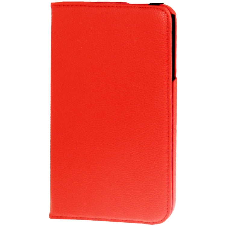 360 Degree Rotation Litchi Texture Leather Case with Holder for Galaxy Tab 3 (8.0) / T3110 / T3100 / T315(Red) - Other Galaxy Tab PC by buy2fix | Online Shopping UK | buy2fix