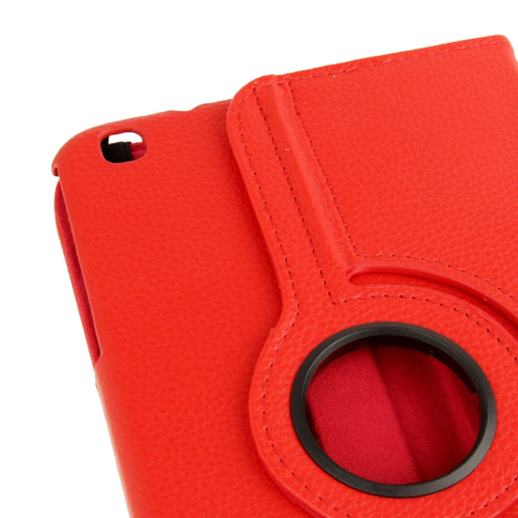 360 Degree Rotation Litchi Texture Leather Case with Holder for Galaxy Tab 3 (8.0) / T3110 / T3100 / T315(Red) - Other Galaxy Tab PC by buy2fix | Online Shopping UK | buy2fix