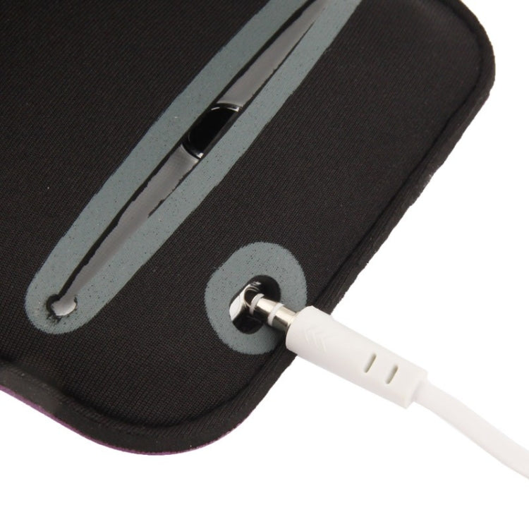 PU Sports Armband Case with Earphone Hole for Galaxy Mega 6.3 / i9200(Purple) - Other by buy2fix | Online Shopping UK | buy2fix