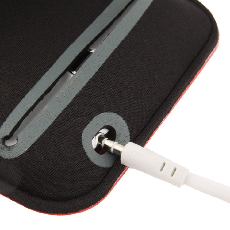 PU Sports Armband Case with Earphone Hole for Galaxy Mega 6.3 / i9200, Below 6.3 inch Phones(Red) - Other by buy2fix | Online Shopping UK | buy2fix
