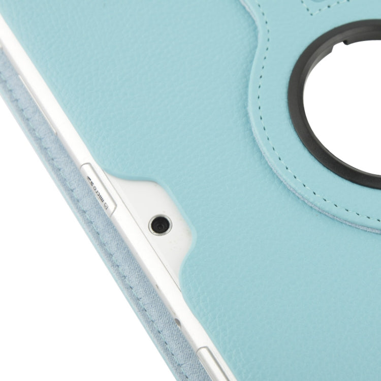 360 Degree Rotatable Litchi Texture Leather Case with Holder for Galaxy Tab 2 (10.1) / P5100(Blue) - Other Galaxy Tab PC by buy2fix | Online Shopping UK | buy2fix