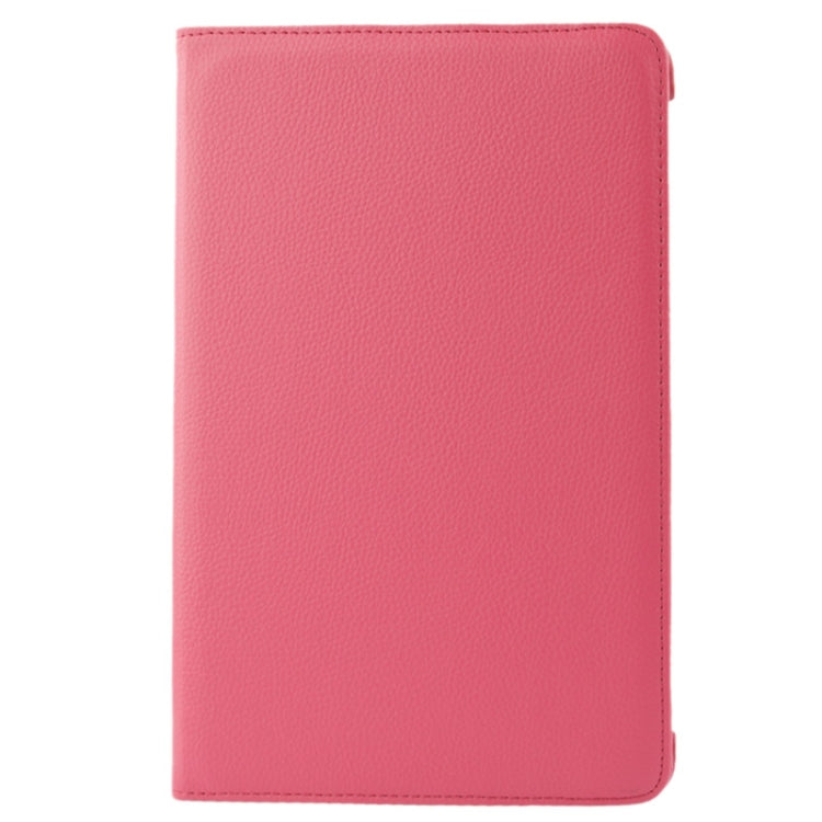 360 Degree Rotatable Litchi Texture Leather Case with Holder for Galaxy Tab 2 (10.1) / P5100(Magenta) - Other Galaxy Tab PC by buy2fix | Online Shopping UK | buy2fix