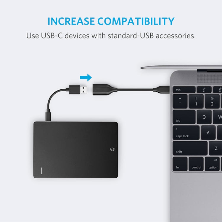 USB-C / Type-C 3.1 Male to USB 3.0 Female OTG Cable, Length: 19cm(Black) - OTG Adapter by buy2fix | Online Shopping UK | buy2fix