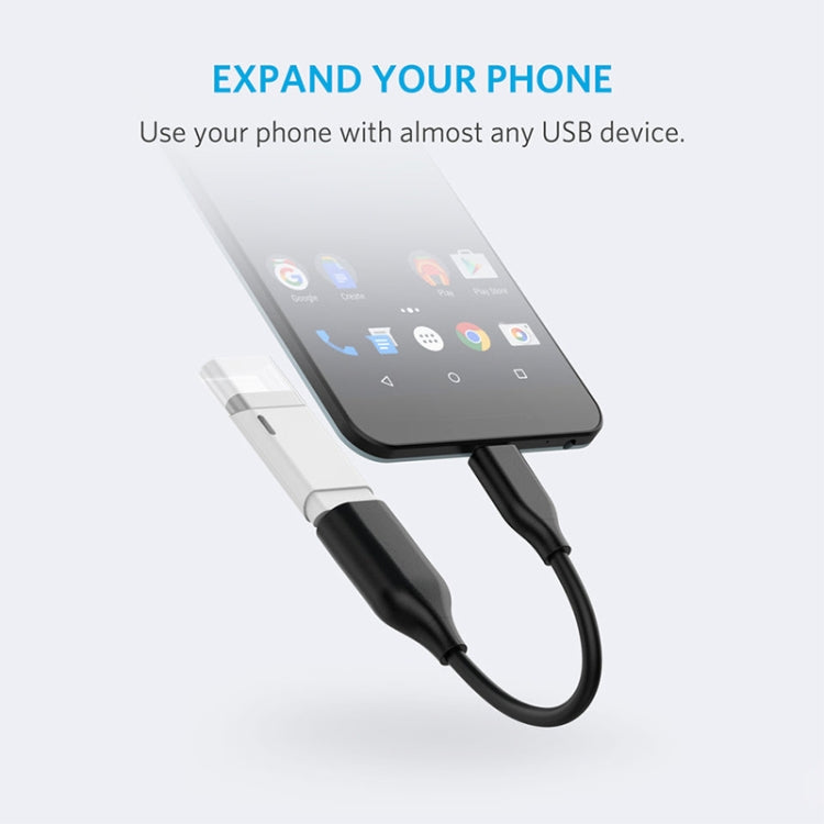 USB-C / Type-C 3.1 Male to USB 3.0 Female OTG Cable, Length: 19cm(Black) - OTG Adapter by buy2fix | Online Shopping UK | buy2fix