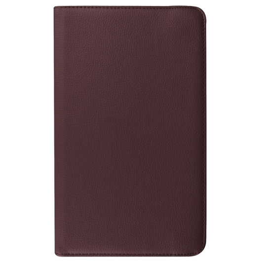 Litchi Texture Horizontal Flip Solid Color Leather Case with 360 Degrees Rotation Holder for Galaxy Tab E 9.6 / T560 / T561(Coffee) by buy2fix