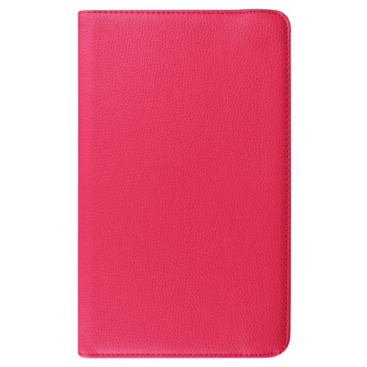 Litchi Texture Horizontal Flip Solid Color Leather Case with 360 Degrees Rotation Holder for Galaxy Tab E 9.6 / T560 / T561(Magenta) by buy2fix