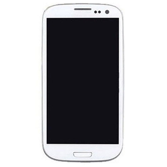Original Super AMOLED LCD Screen for Samsung Galaxy SIII / i9300 Digitizer Full Assembly with Frame (White) - LCD Screen by buy2fix | Online Shopping UK | buy2fix