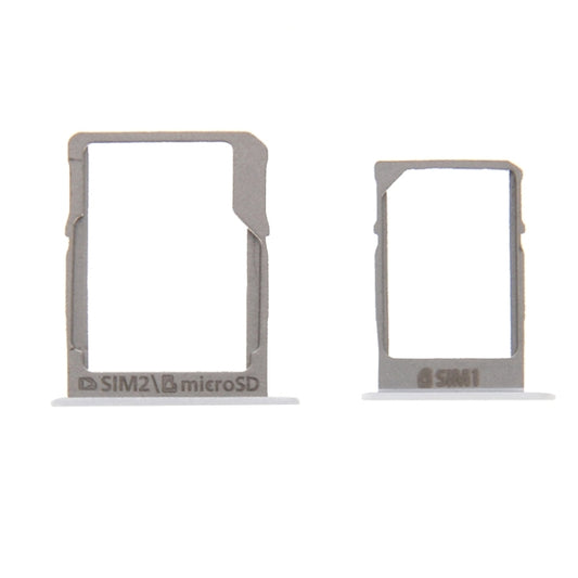 For Galaxy A3 / A300 & A5 / A500 & A7 / A700 SIM Card Tray & Micro SD Card Tray (White) - Card Tray by buy2fix | Online Shopping UK | buy2fix