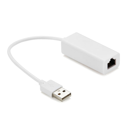 USB 2.0 Ethernet Adapter for Tablet PC / Android TV, Length: 20cm(White) by buy2fix