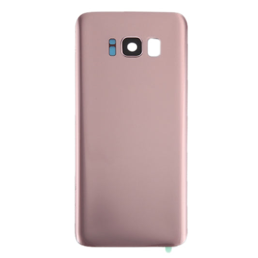 For Galaxy S8+ / G955 Battery Back Cover with Camera Lens Cover & Adhesive (Rose Gold) - Back Cover by buy2fix | Online Shopping UK | buy2fix