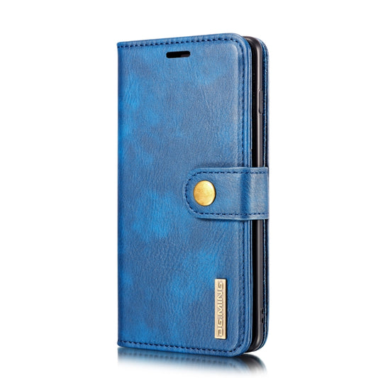 DG.MING Crazy Horse Texture Flip Detachable Magnetic Leather Case for Samsung Galaxy S10 E, with Holder & Card Slots & Wallet(Blue) by DG.MING