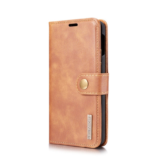 DG.MING Crazy Horse Texture Flip Detachable Magnetic Leather Case for Samsung Galaxy S10 E, with Holder & Card Slots & Wallet(Brown) - Galaxy Phone Cases by DG.MING | Online Shopping UK | buy2fix