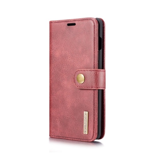 DG.MING Crazy Horse Texture Flip Detachable Magnetic Leather Case for Samsung Galaxy S10, with Holder & Card Slots & Wallet(Red) - Galaxy Phone Cases by DG.MING | Online Shopping UK | buy2fix