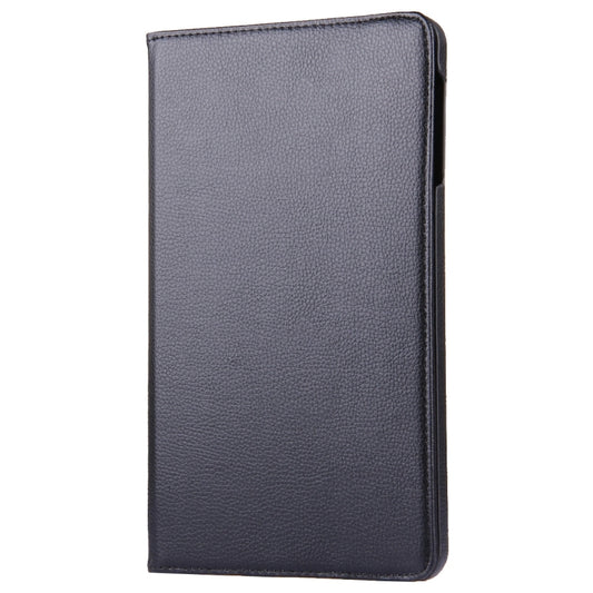 For Galaxy Tab A 10.1 / T580 Litchi Texture Horizontal Flip 360 Degrees Rotation Leather Case with Holder(Black) by buy2fix