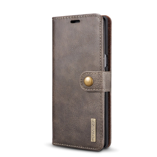 DG.MING for Galaxy Note 8 Crazy Horse Texture Horizontal Flip Detachable Magnetic Protective Case with Holder & Card Slots & Wallet (Grey) - Galaxy Phone Cases by DG.MING | Online Shopping UK | buy2fix