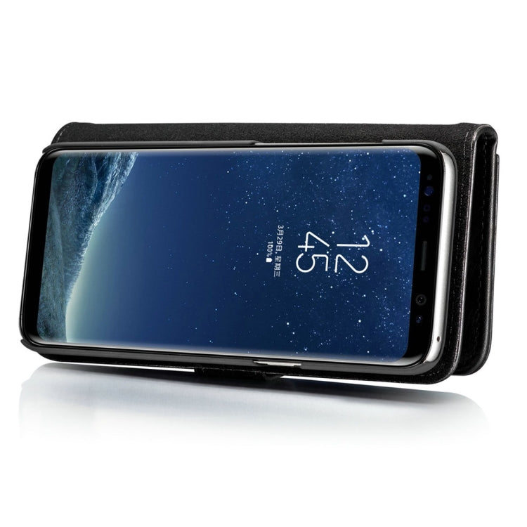 DG.MING for Galaxy S8+ / G955 Crazy Horse Texture Horizontal Flip Detachable Magnetic Protective Case with Holder & Card Slots & Wallet(Black) - Galaxy Phone Cases by DG.MING | Online Shopping UK | buy2fix