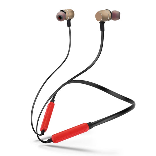 BTH-S8 Sports Style Magnetic Wireless Bluetooth In-Ear Headphones, For iPhone, Galaxy, Huawei, Xiaomi, LG, HTC and Other Smart Phones, Working Distance: 10m(Gold) by buy2fix