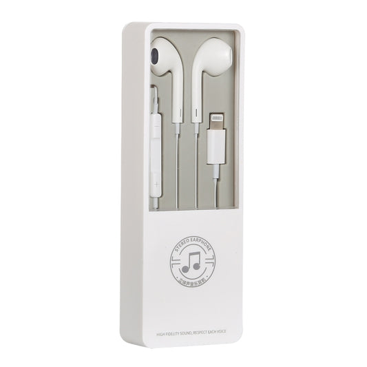 8 Pin Interface Stereo Music Earphone(White) by buy2fix