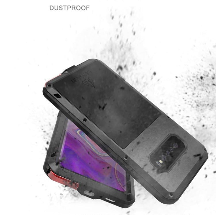 LOVE MEI Powerful Dustproof Shockproof Splashproof Metal + Silicone Combination Case for Galaxy S10+ (White) by LOVE MEI